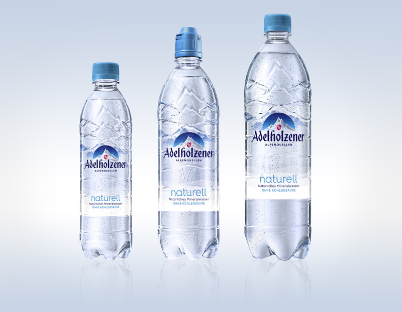 Adelholzener Mineralwasser Einweg PET-Flasche